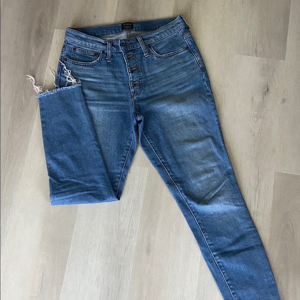 J. Crew Blue High-Rise Skinny Jeans